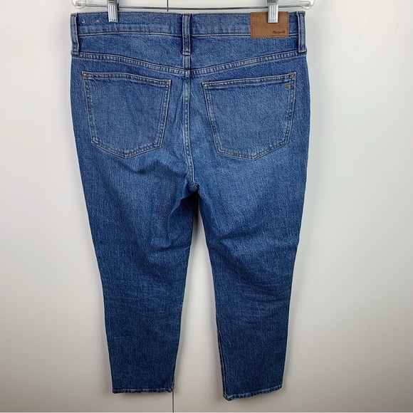 Madewell Mid Rise Perfect Vintage Jean Ainsdale Wash Knee Rip Edition Size 28 - Picture 9 of 12